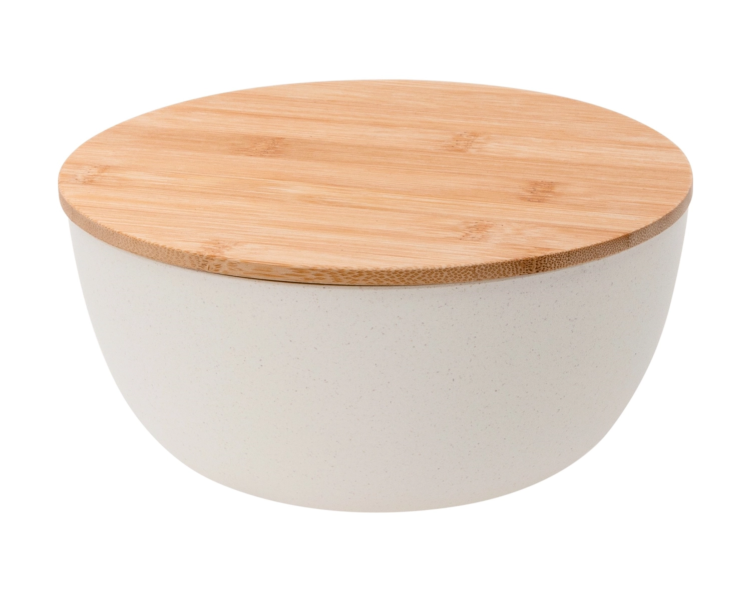 Saladier avec couvercle en bambou, cream, d28cm