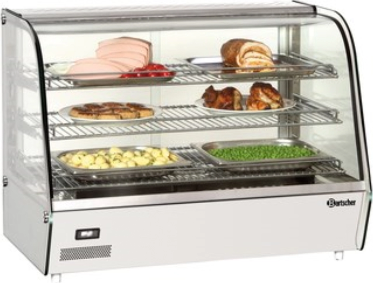 Heisse Theke Deli Plus II mit 3 Ablagen, B860xT570xH670mm