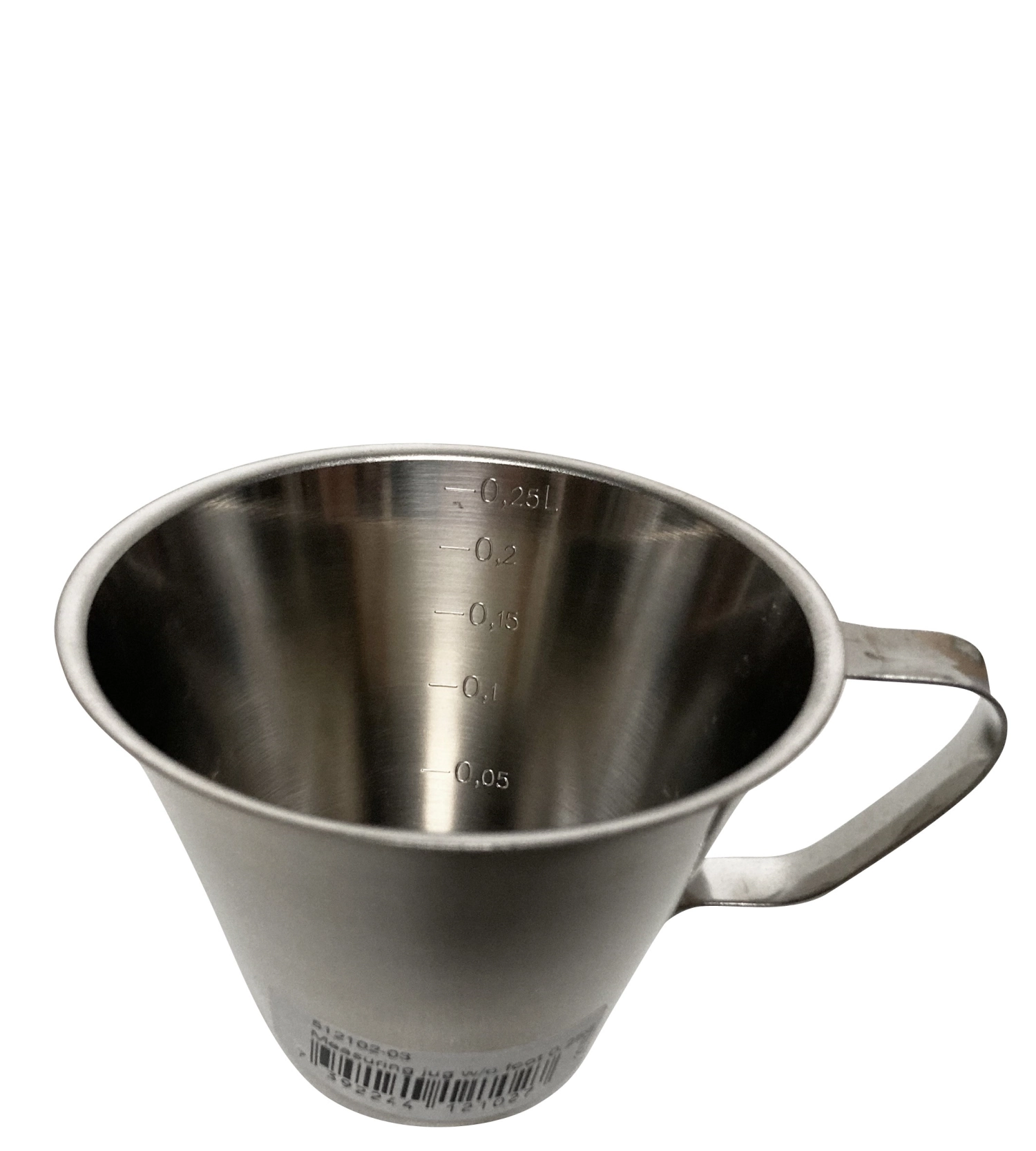 Gobelet de mesure 0.25lt poignée fermée d10cm h7cm lt/cup