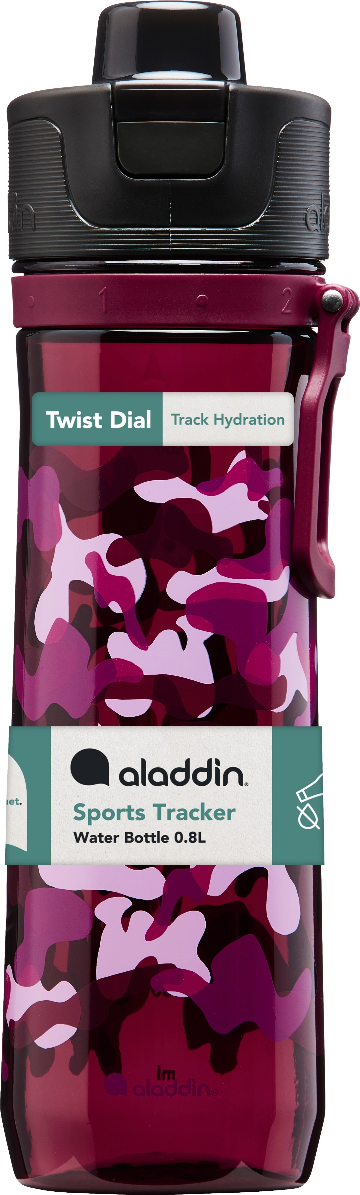 Sports Tracker Trinkflasche 0.8L Burgundy Camo Print