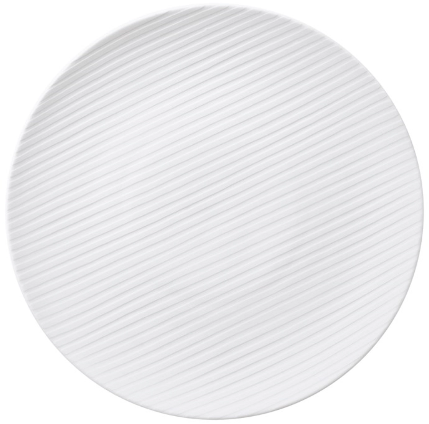 Pulse, fines rayures verticales Assiette plate, grande