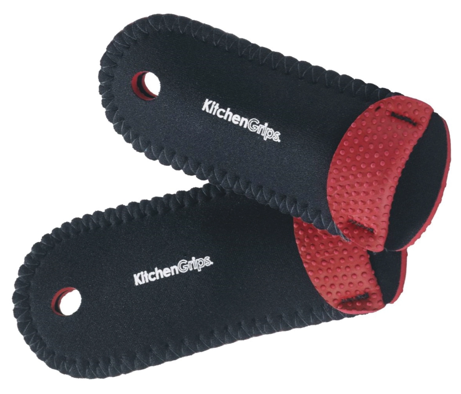 Fingerschutz Deluxe rot 2 Stk. schwarz 16cm