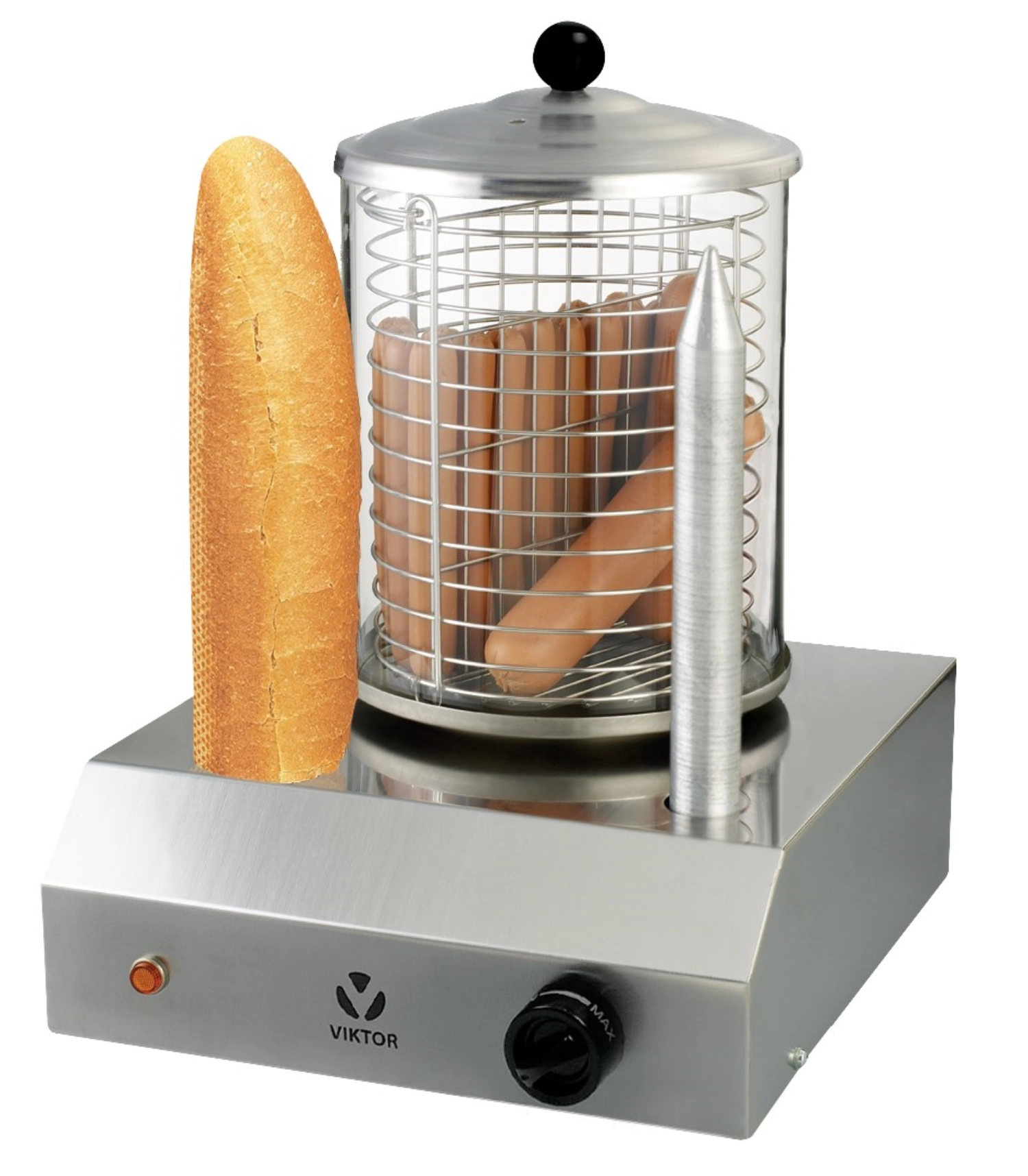 Hot Dog Maschine mit 2 Brothaltern