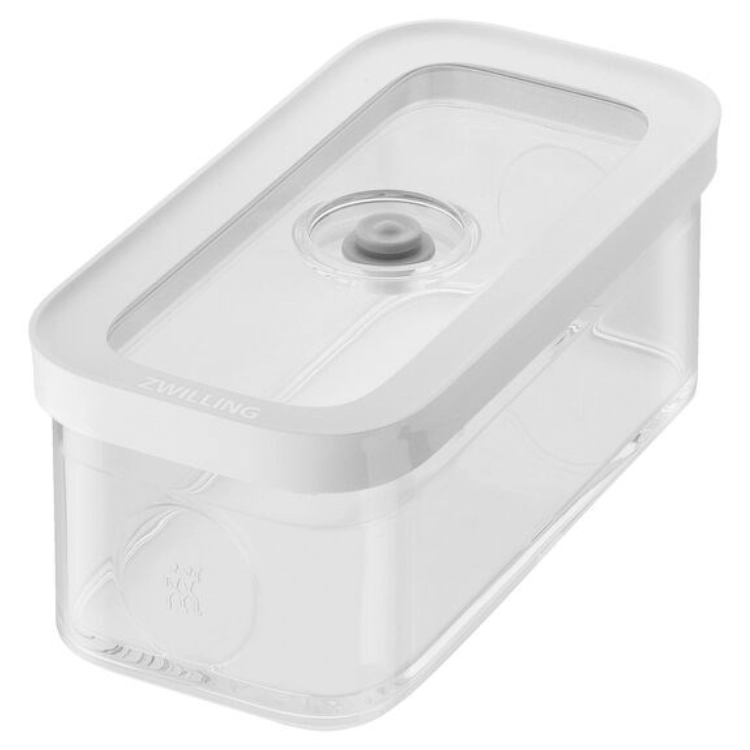 Cube box m, 7.6x21.4x10.7cm, 700ml, transparent-blanc