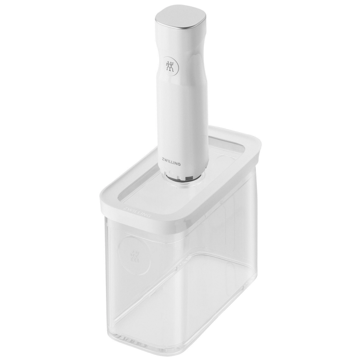 Cube box 2m, 15.2x21.4x10.7cm, 1.8l, transparent-blanc