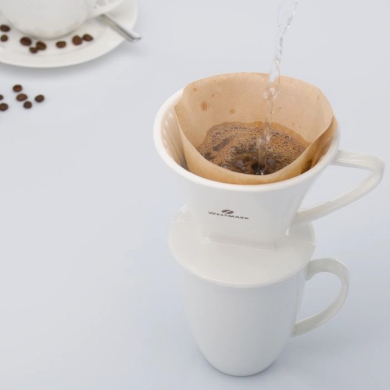 Porte-filtre à café en porcelaine, filtre taille 2 ´brasilia