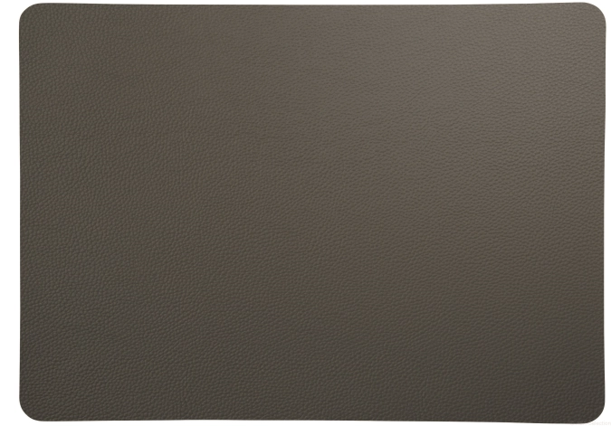 Pvc aspect cuir set de table 33x46cm gros graphite