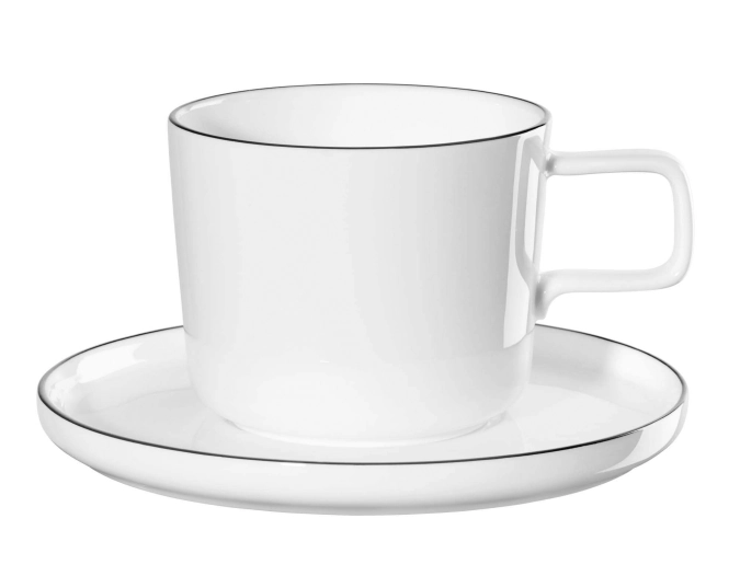 Oco ligne noire Kaffeetasse mit Unterer