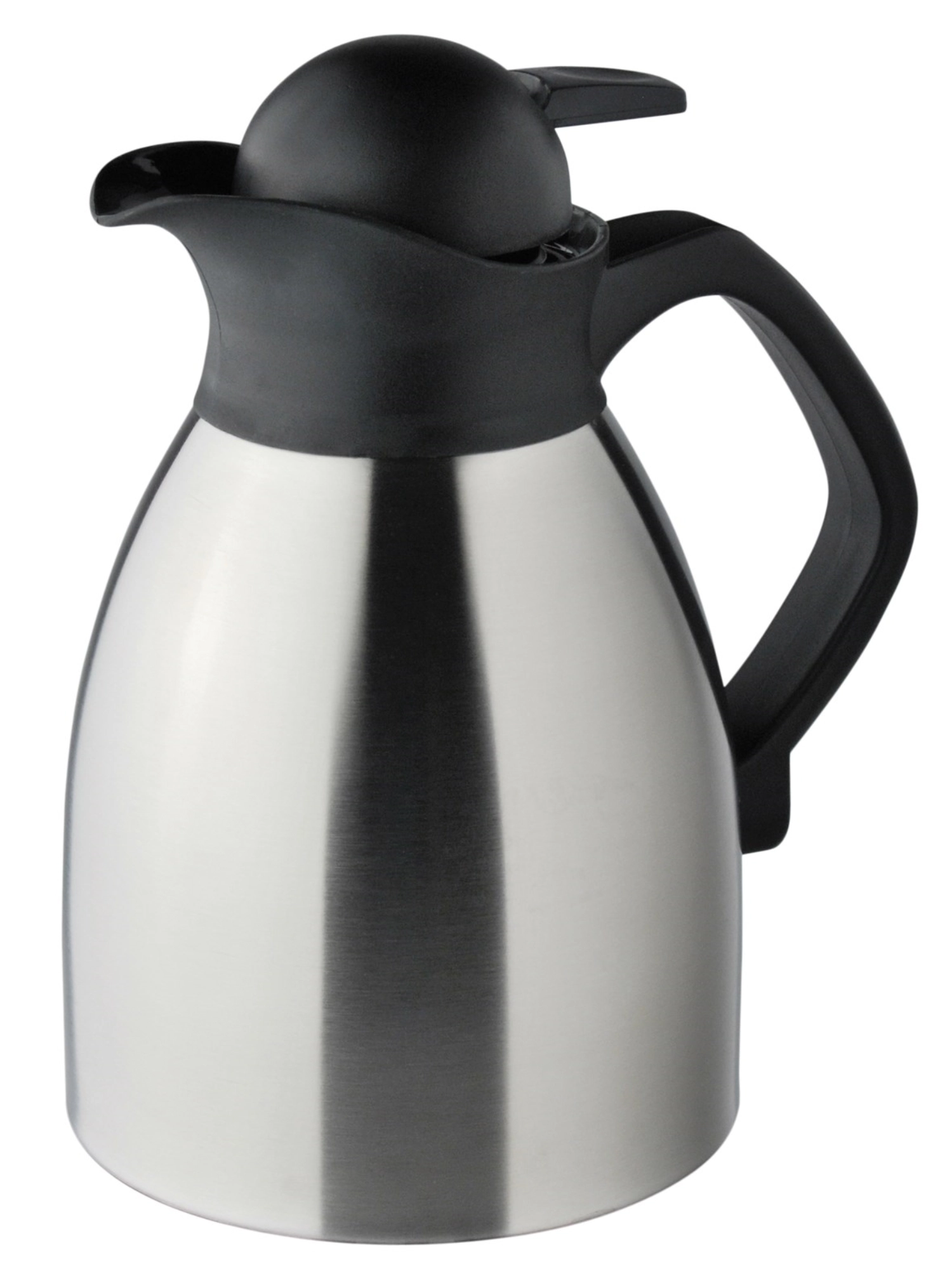 Carafe isolante acier inoxydable 1,0 l avec tête noire