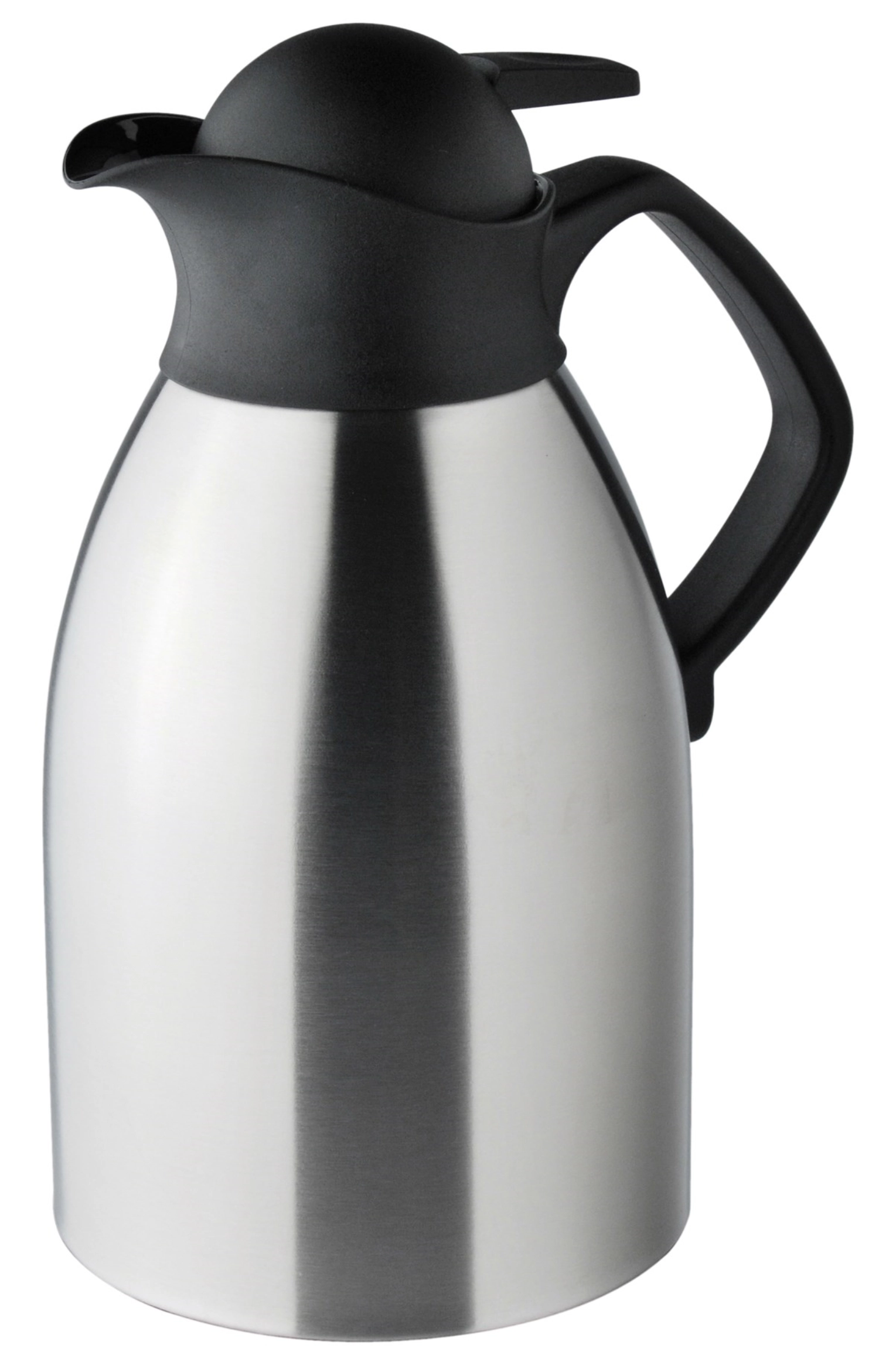 Carafe isolante acier inoxydable 1,5 l avec tête noire