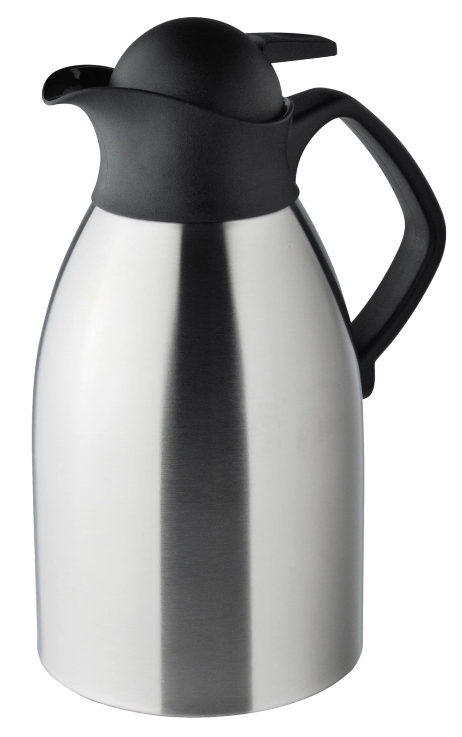 Carafe isolante acier inoxydable 2,0 l avec tête noire