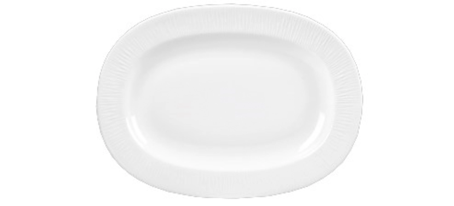 Assiette/ plat oval avecaile 28cm