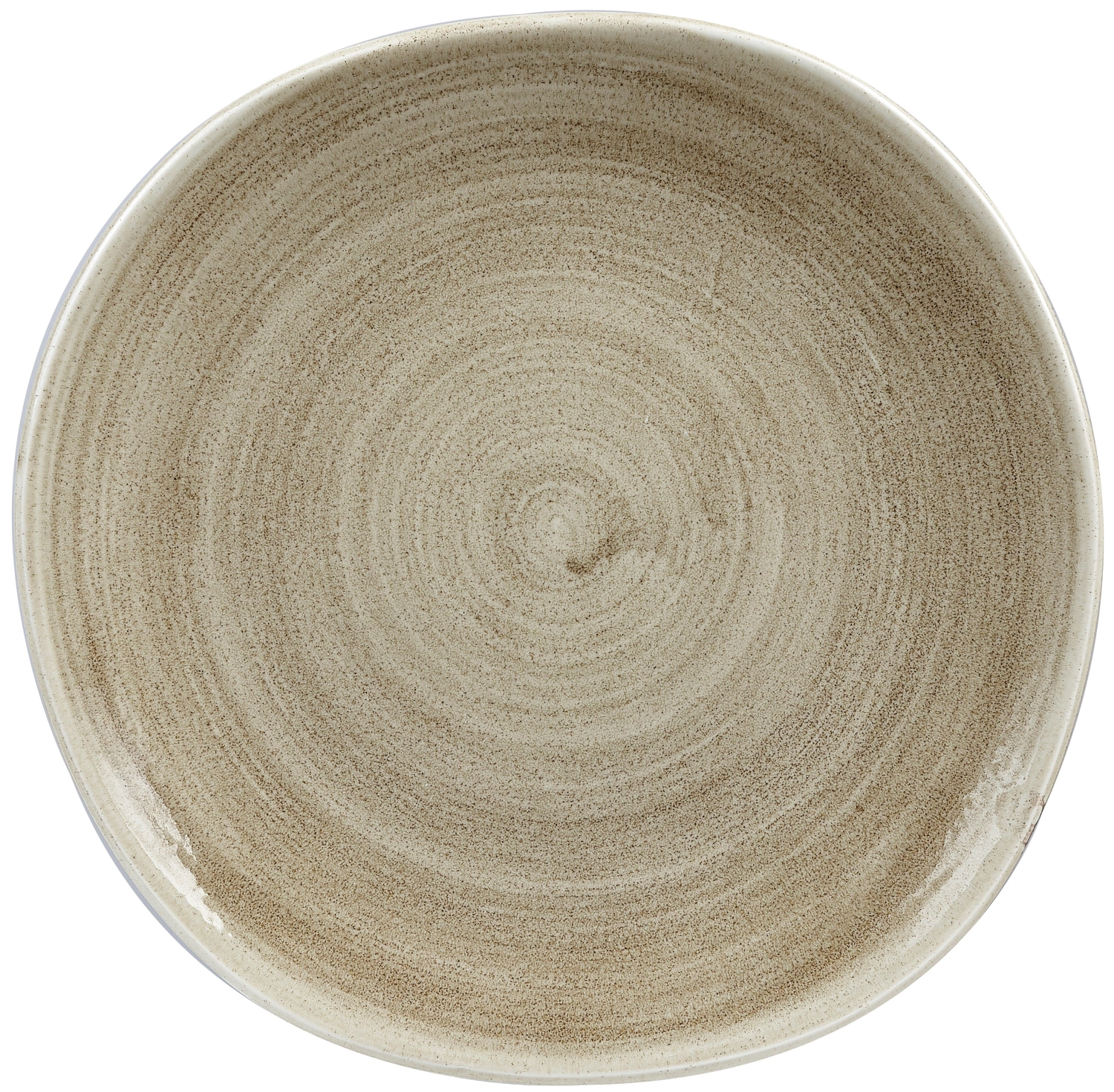 Assiette plate organic antique taupe 26.4cm