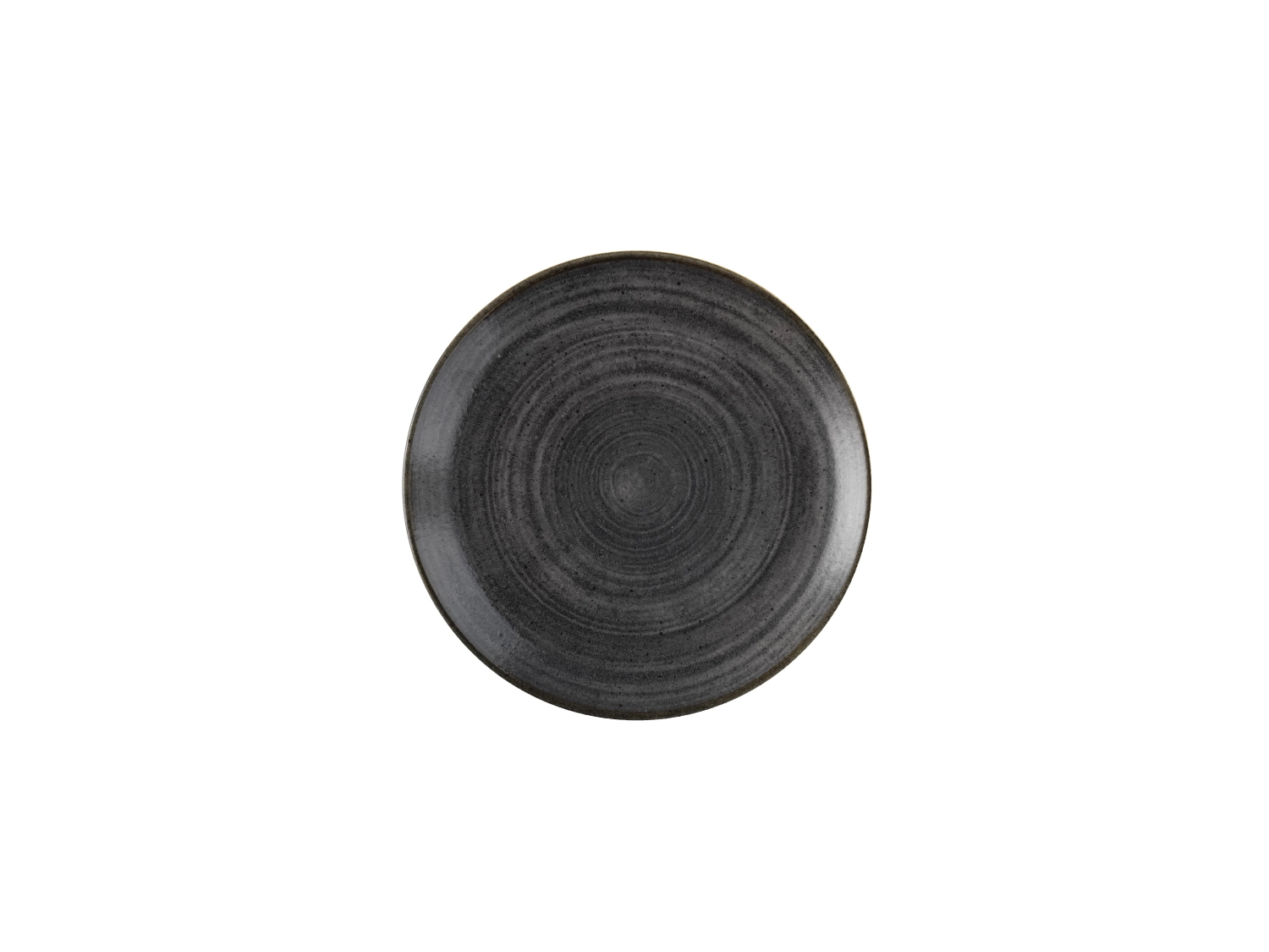 Stonecast raw black coupe assiette 26cm