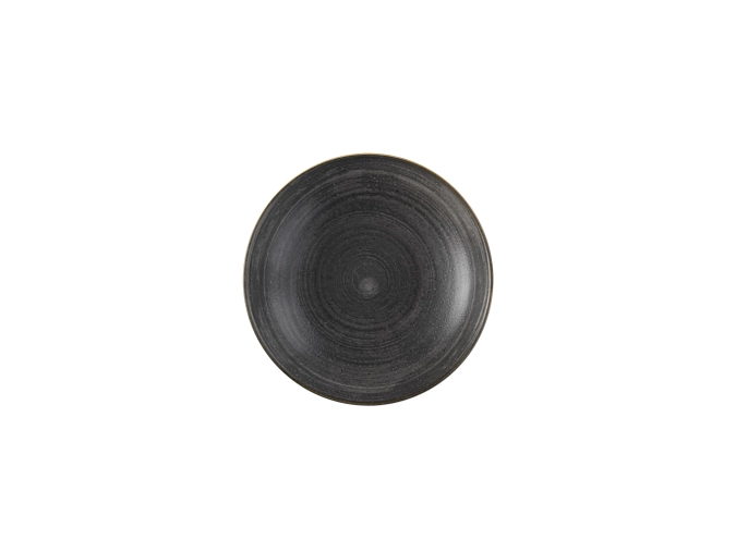 Stonecast raw black coupe assiette creuse 24.8cm