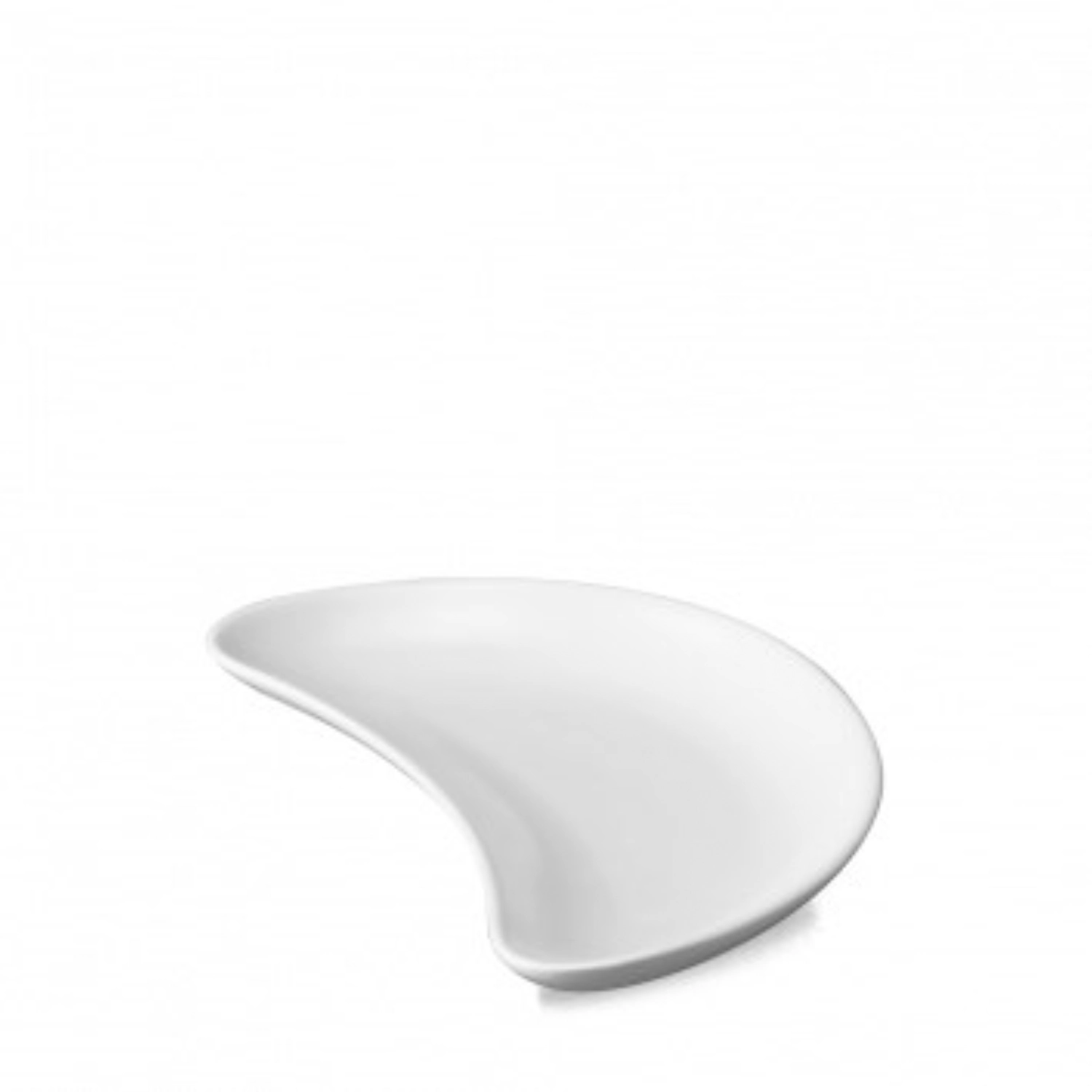 Whiteware White Crescent Salat Teller