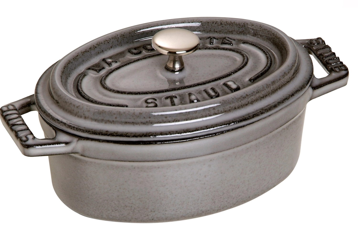 Stcoc10 cocotte 23 gris ovale fonte