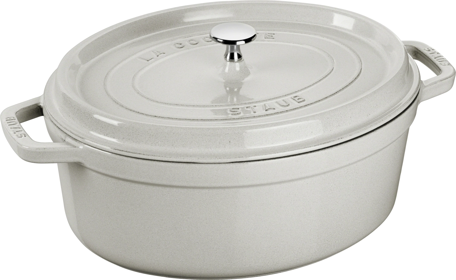 Cocotte 29 cm, ovale, truffe blanche, fonte 4.2l