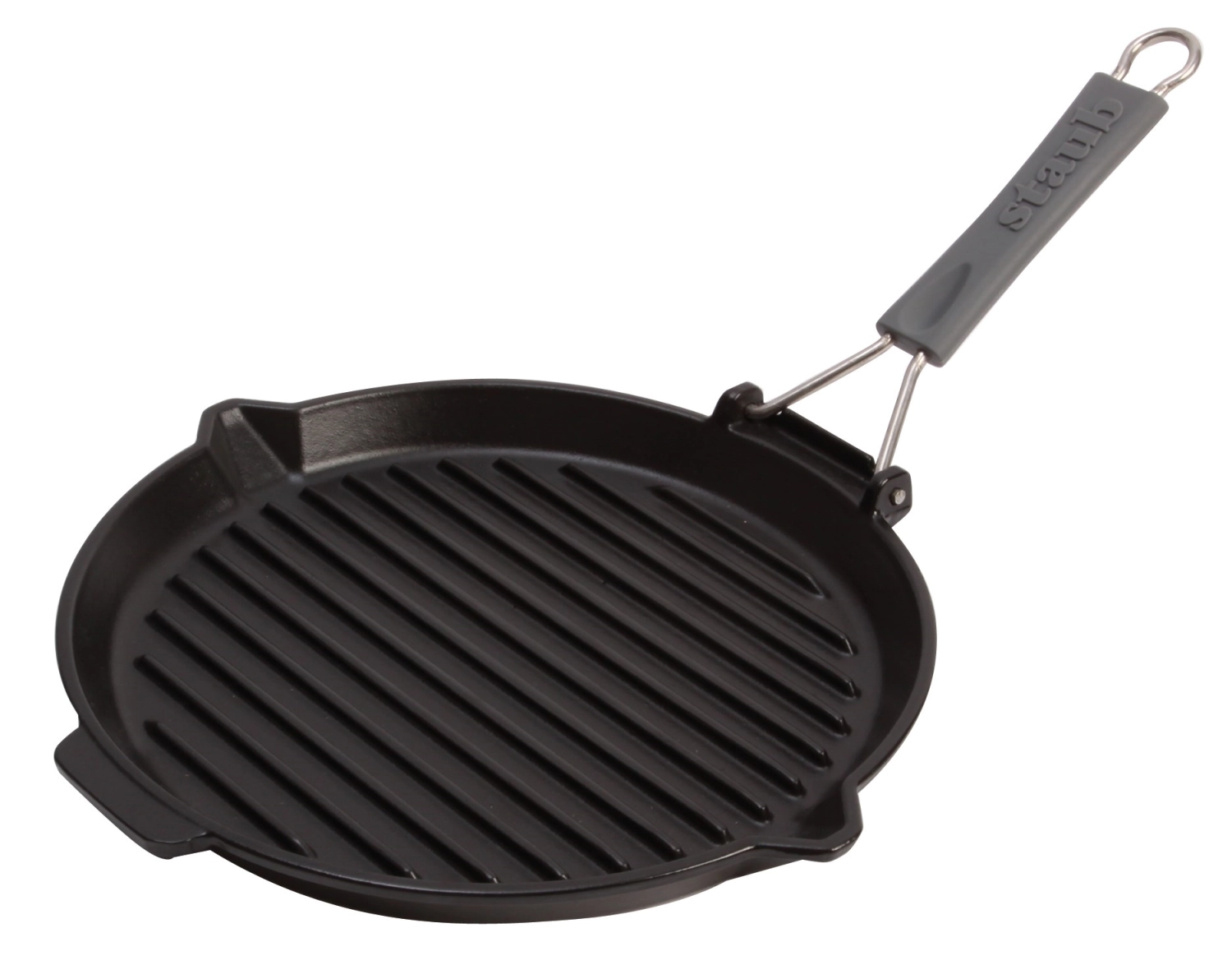 Poêle à griller noire ronde, d27cm