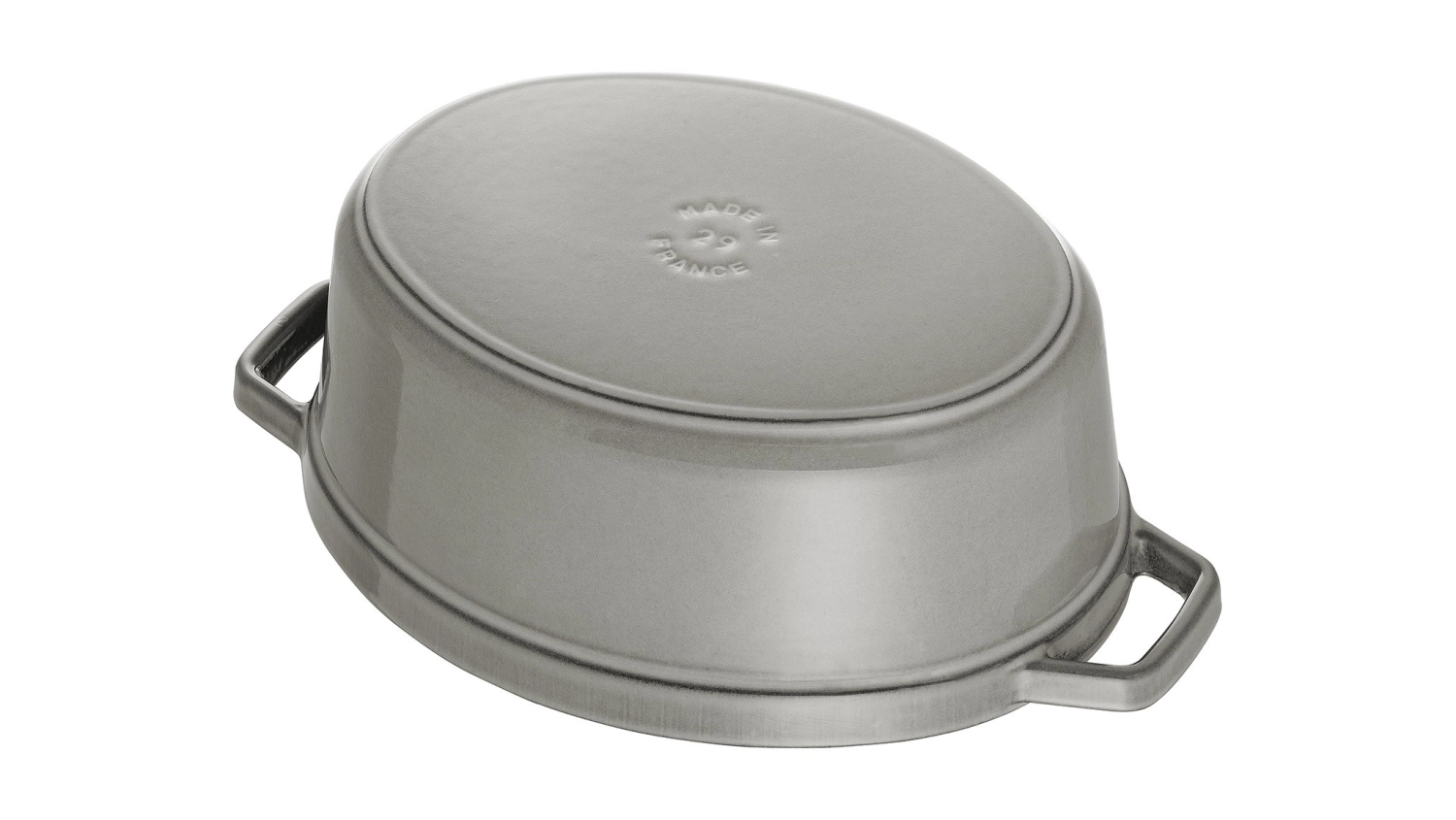 Cocotte 17 cm, ovale, gris graphite, fonte 1.0l