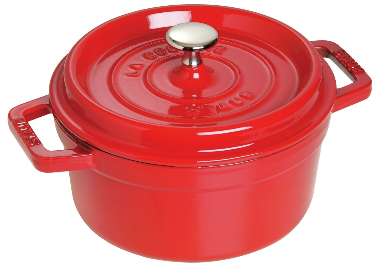 Stcoc10 cocotte 20 cerise rond(e) fonte