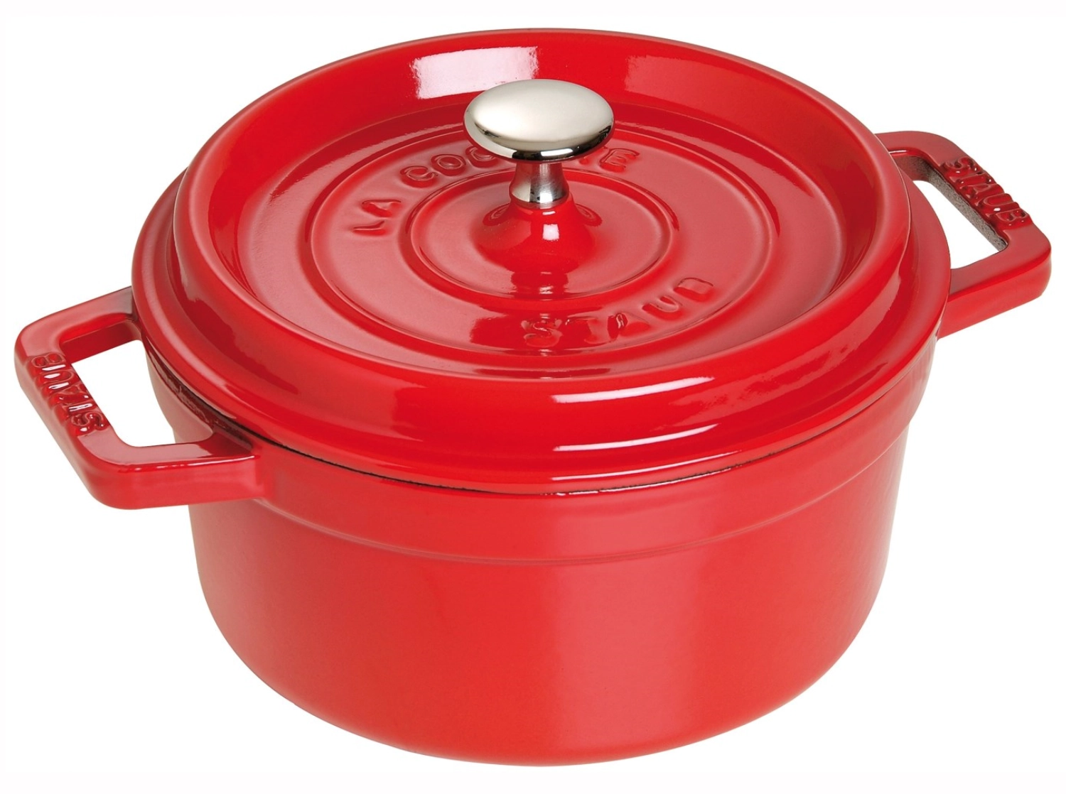 Stcoc10 cocotte 30 cerise rond(e) fonte