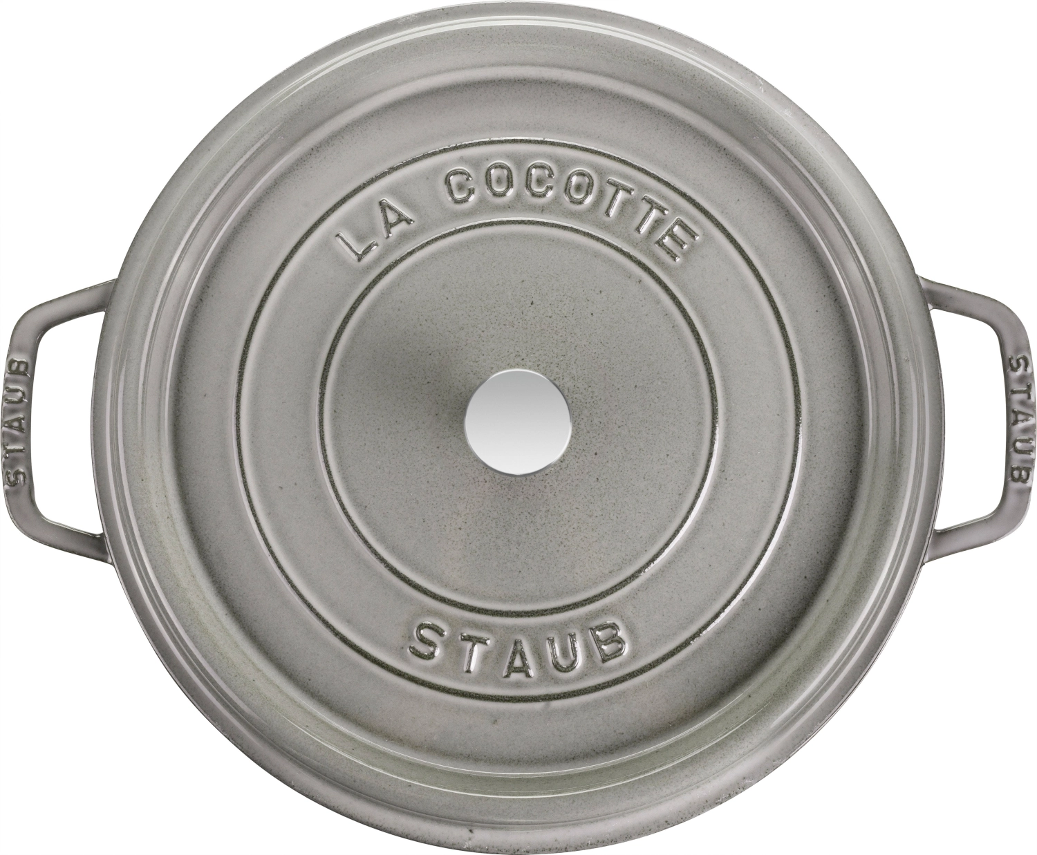 Cocotte 30 cm, ronde, gris graphite, fonte 8.35l