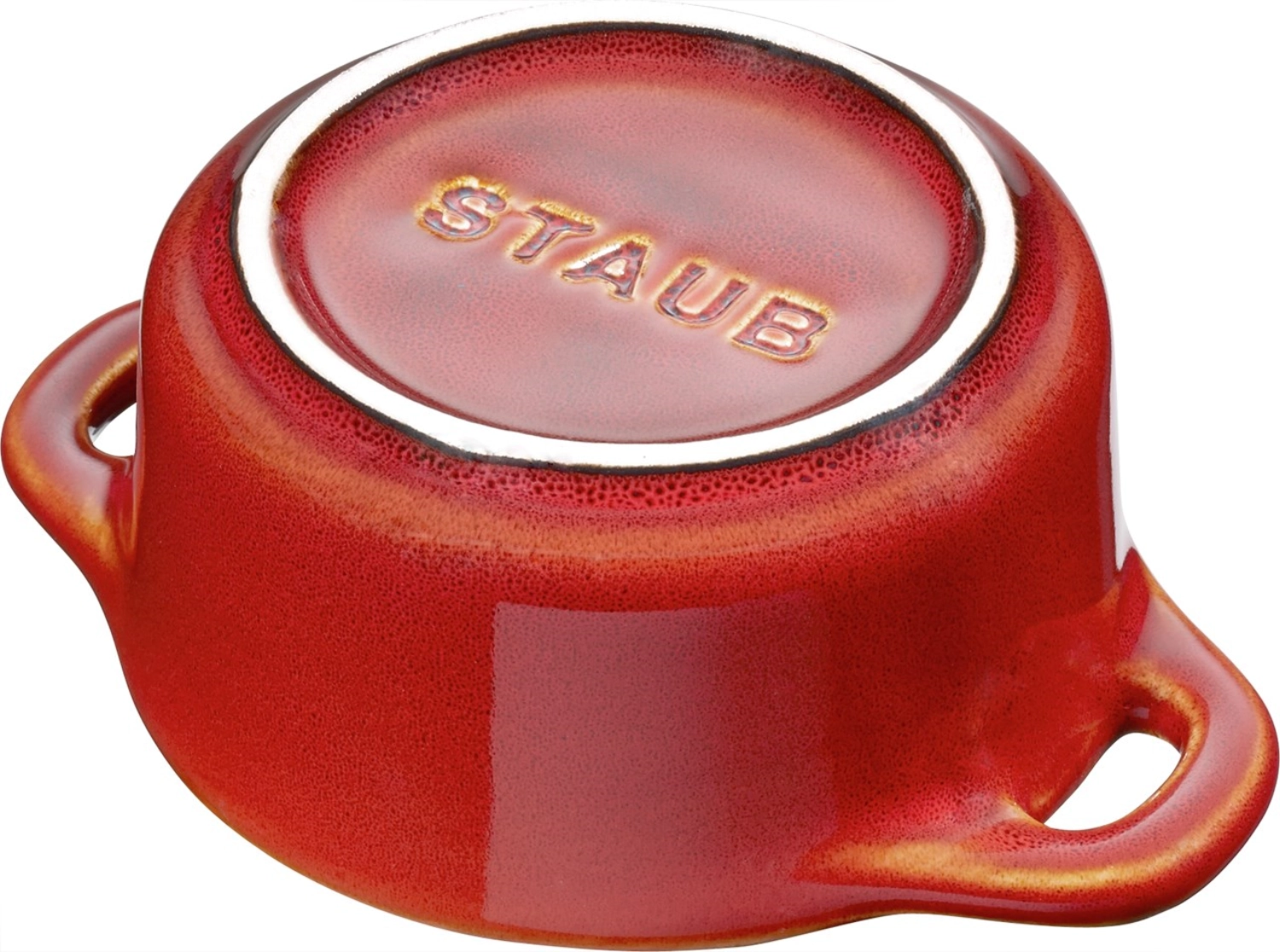 Mini cocotte 10 cm, ronde, cuivre antique, céramique 0.2l