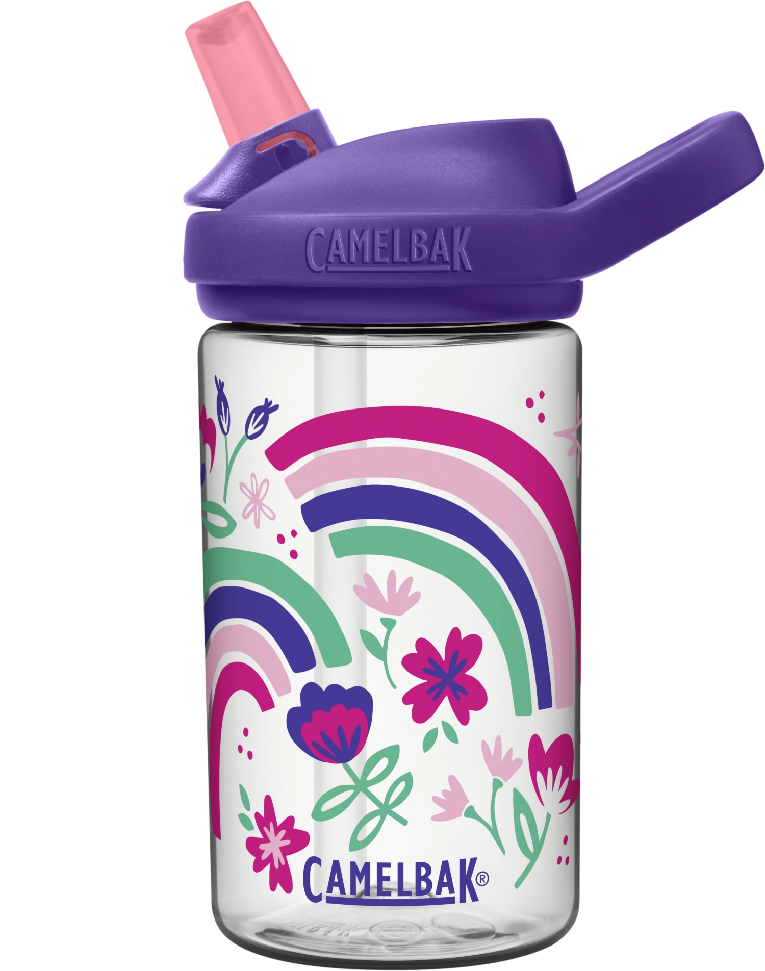 Eddy+ kids bottle 0.4l rainbow floral,