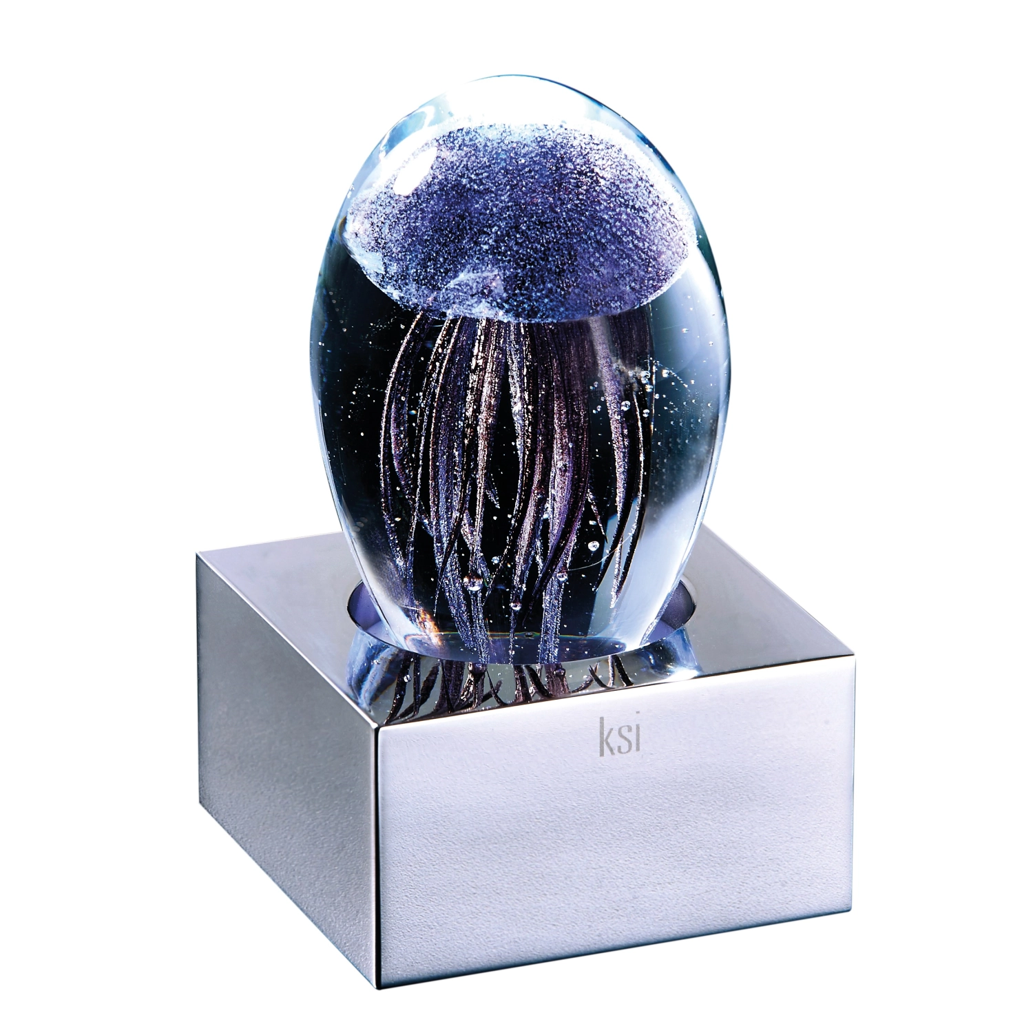 Tischlampe Jelly Fish2 nickel shiny la baia turq. 8.5x8.5x15