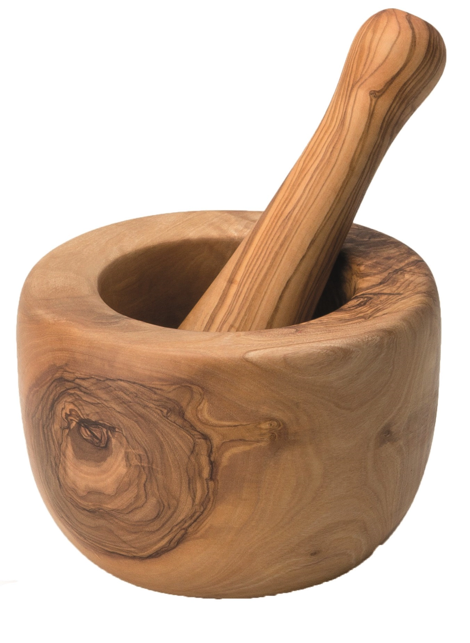 Mortier en bois d'olivier 14cm