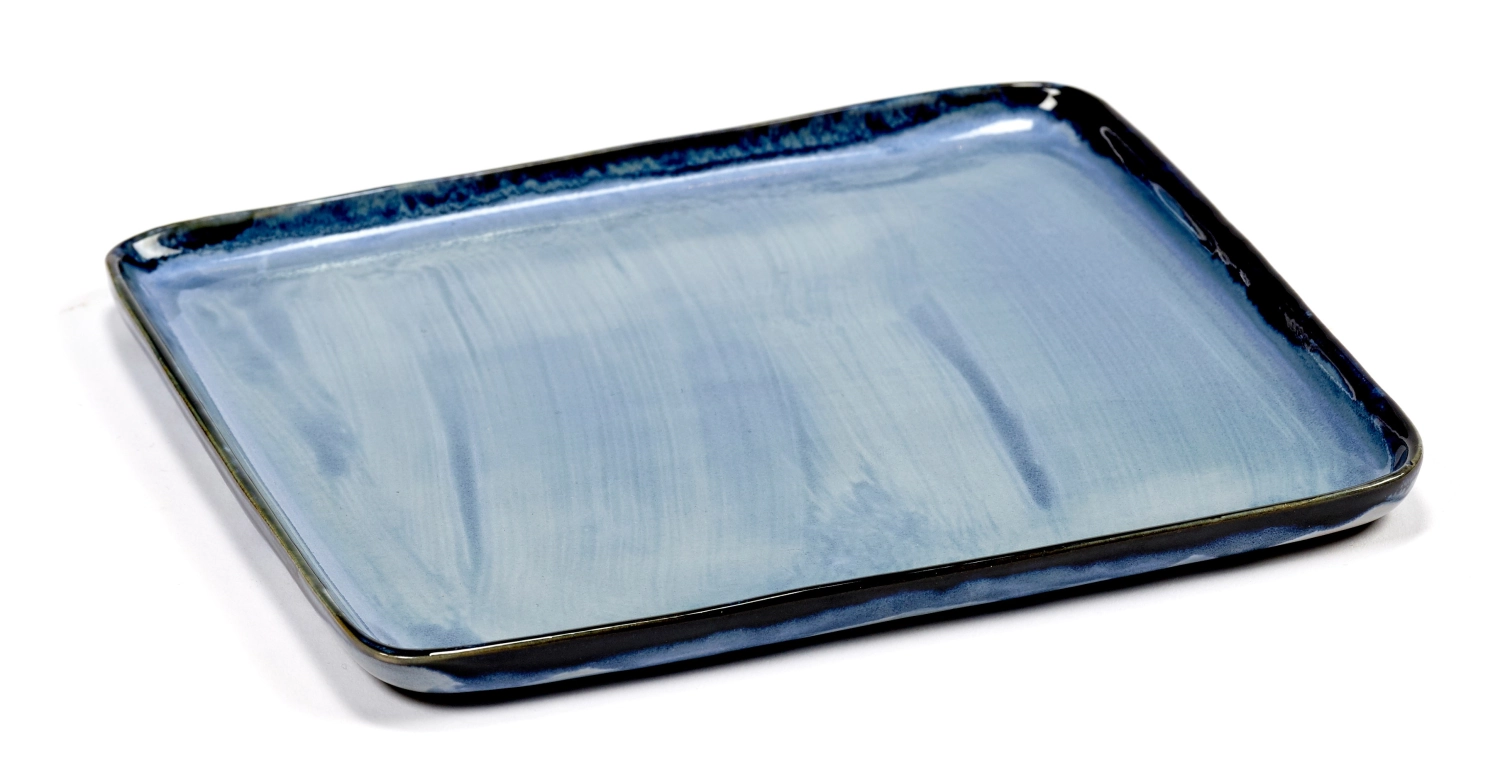 Anita Legrelle TdR carré Assiette S 17,5X17,5 H1 Blue