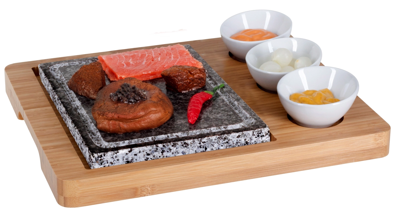 Hot Stone Set, 5tlg. 25x30x5cm