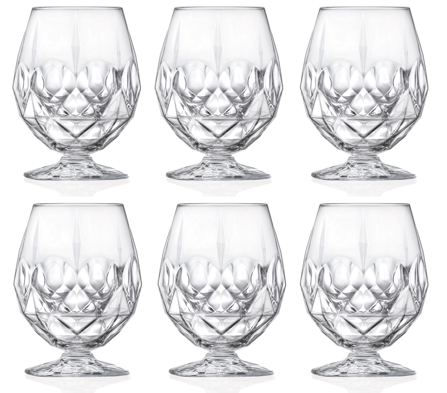 Set de 6 calices alkemist stemless ø10 h12.8 cm, 53cl