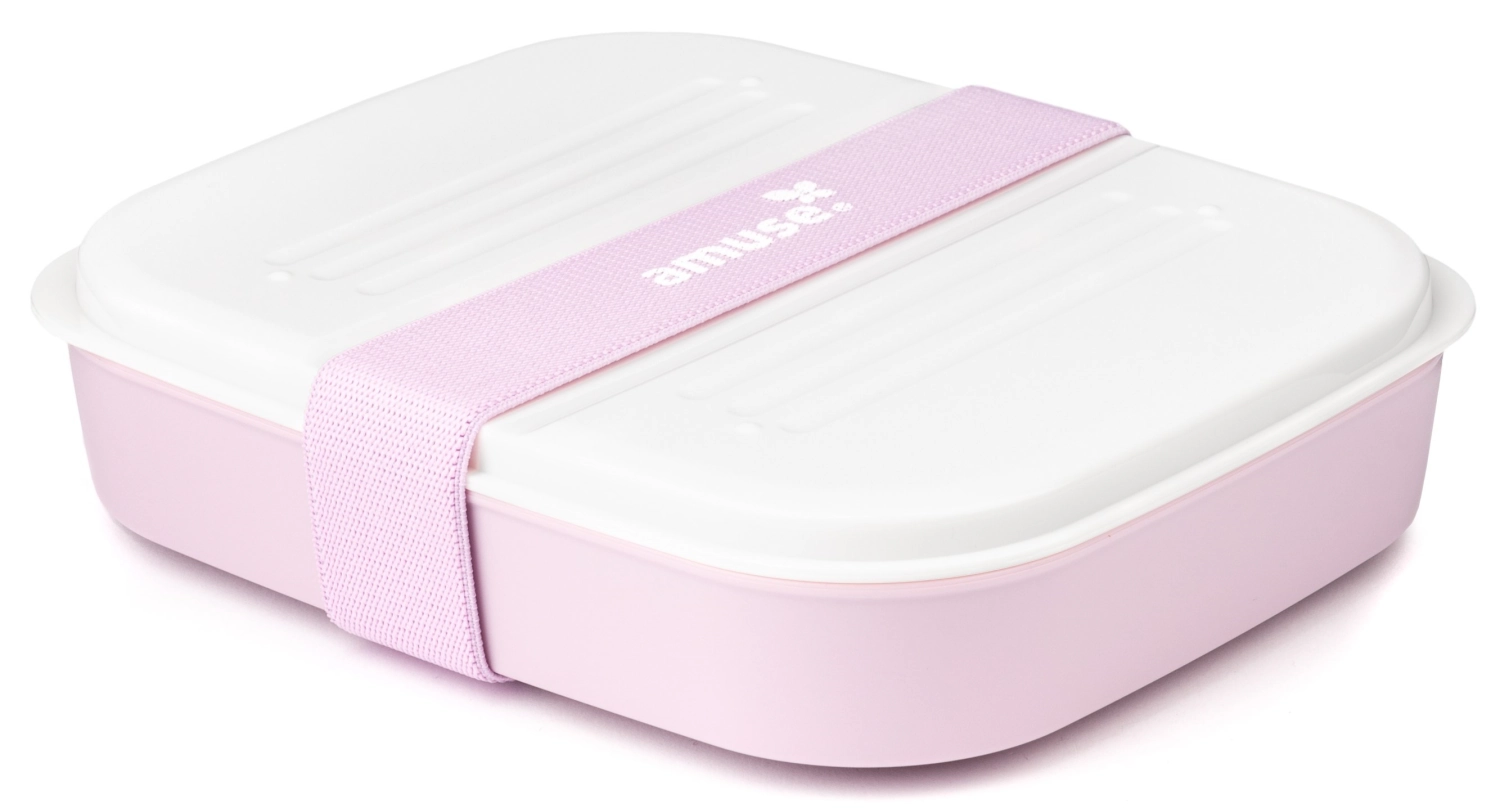 Amuse Basic Lunchbox 3 In 1 180X150X85mm Pink