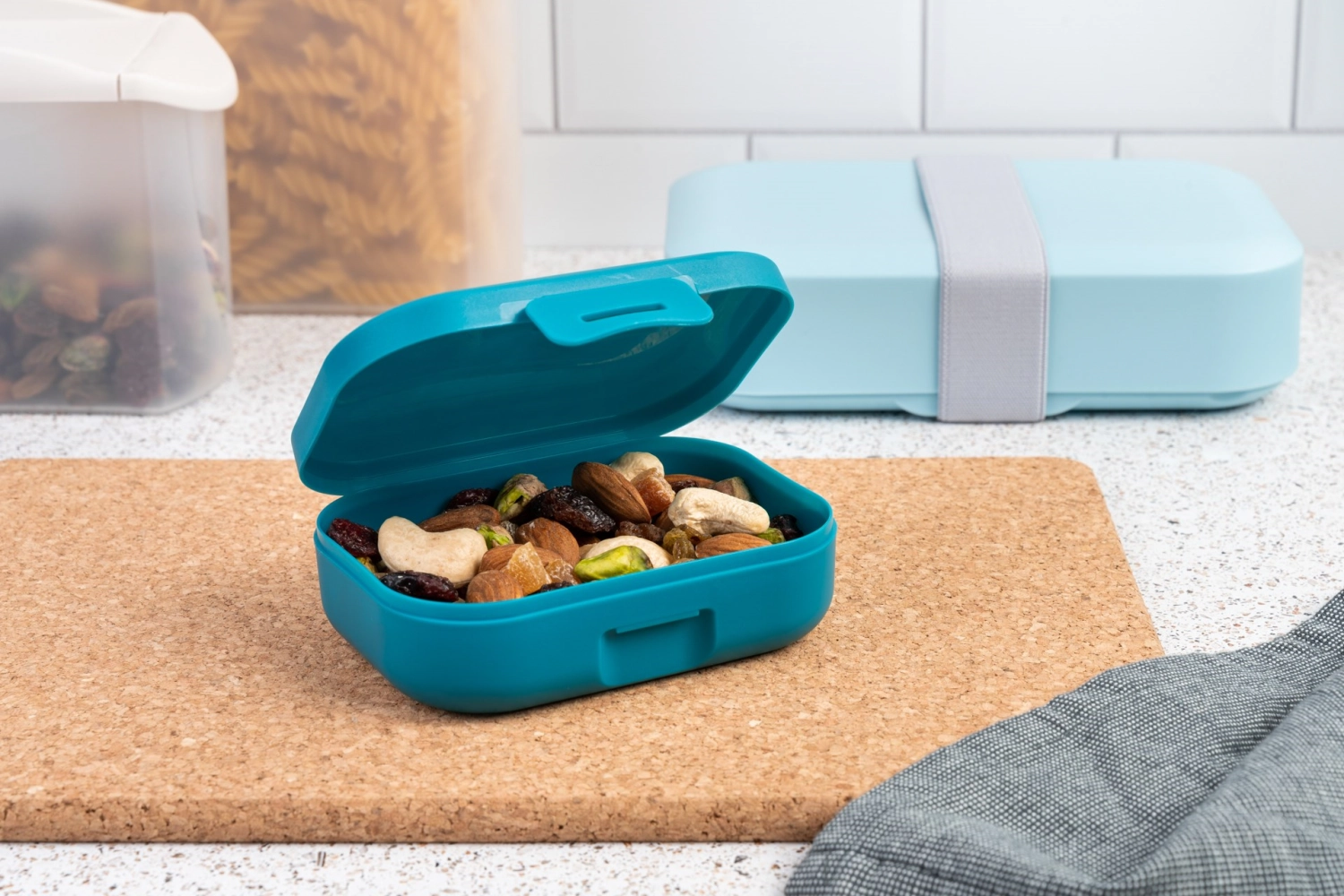 AMUSE BASIC Snackbox klein 109x80x37 DEEP SEA GREEN