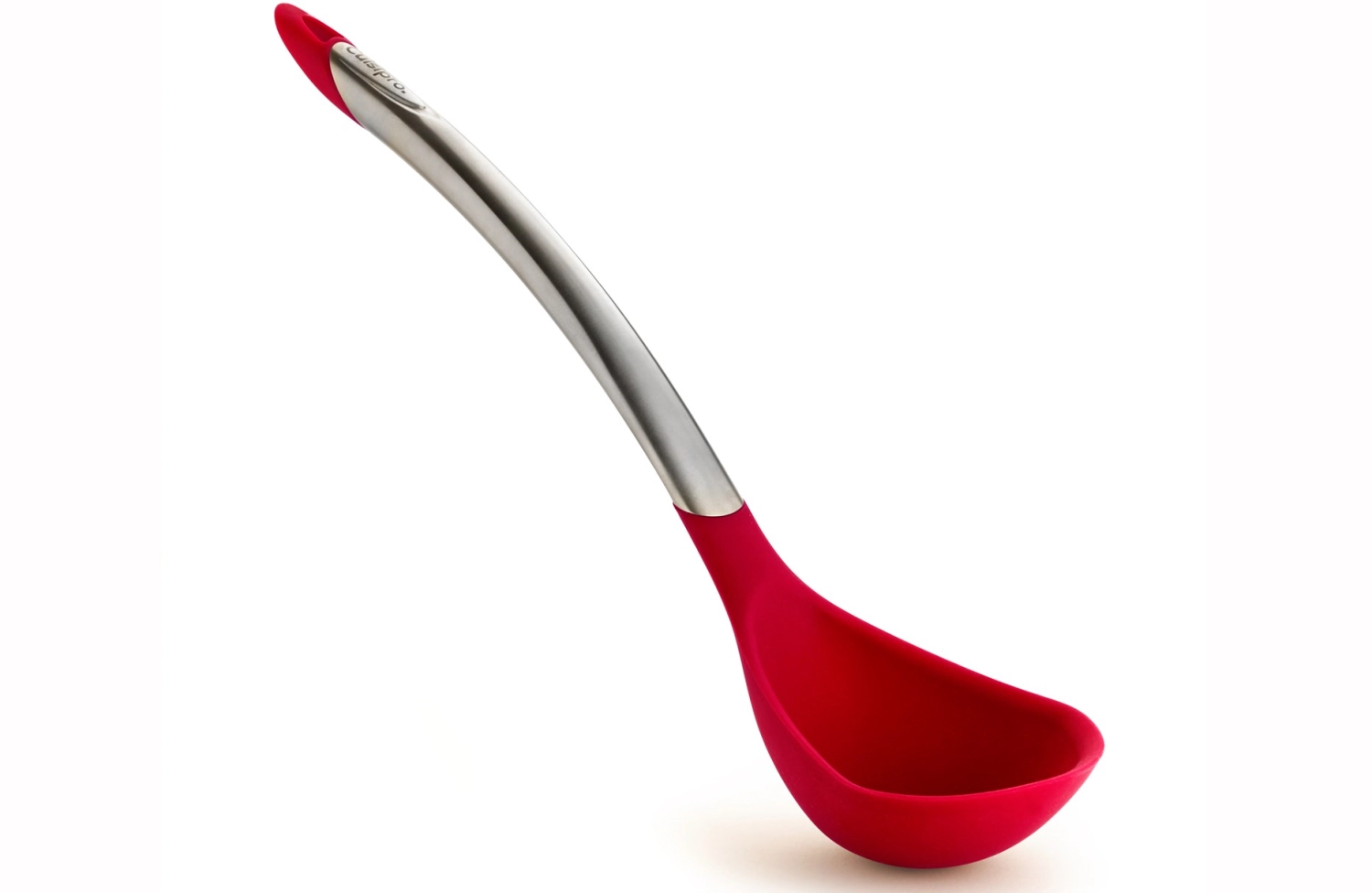 Louche 31cm acier inoxydable/plastique rouge