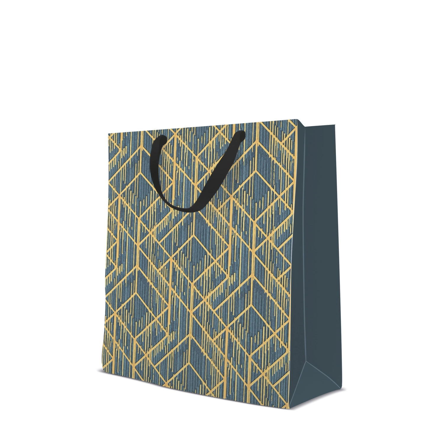 Geschenktüte Premium Geometric Deco gross 33.5x26.5x13cm