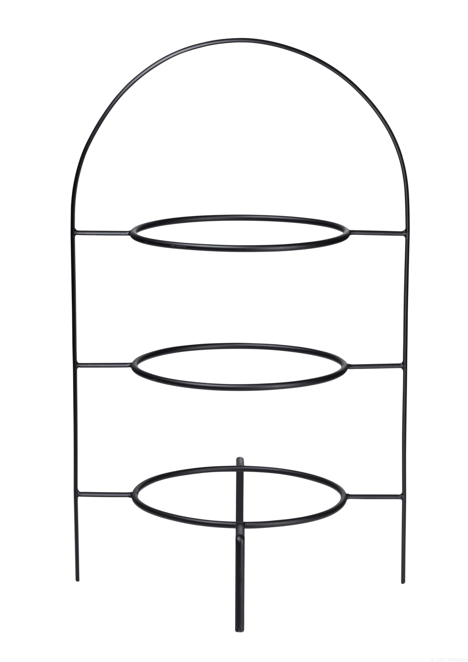 À Table ligne noire Etagere 3-stufig für Essteller