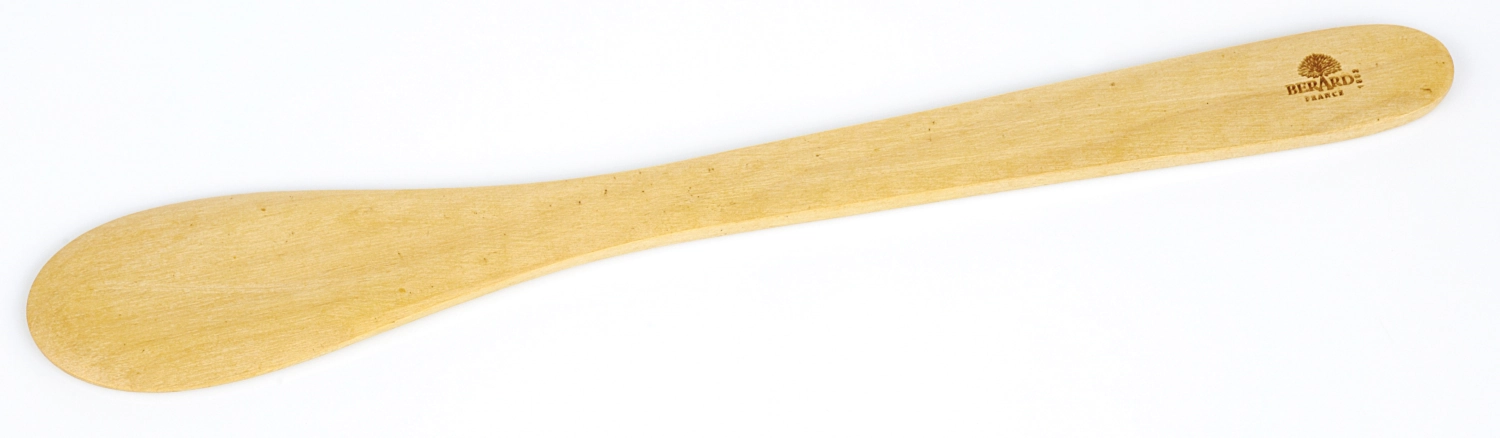 Spatule ronde bois d'olivier contour 30 cm