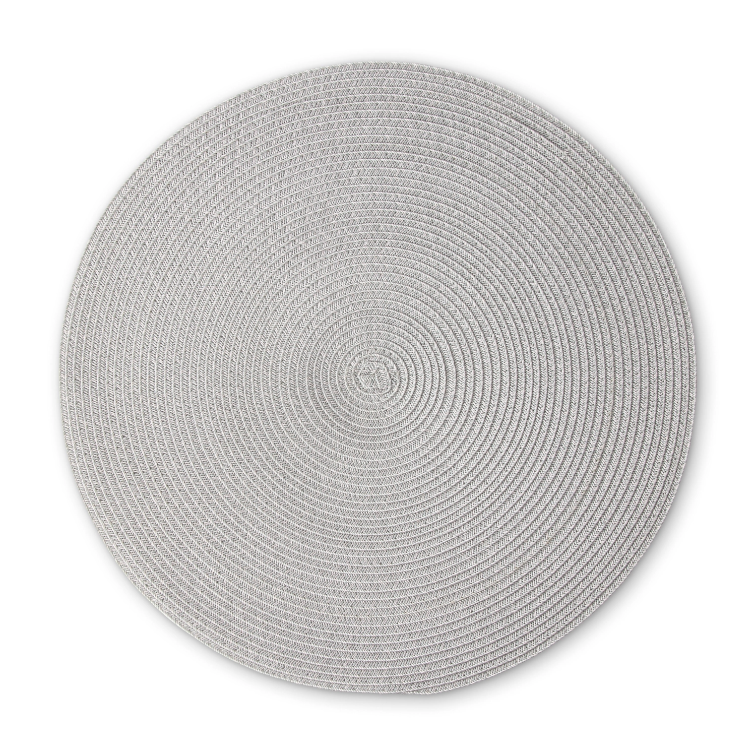 Set de table rond, gris clair, 38 cm