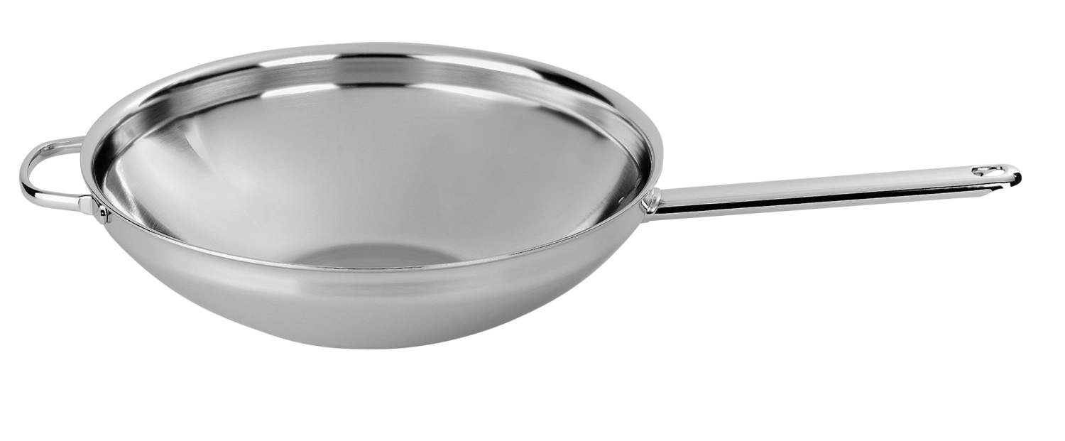 Wok avec fond plat 5.5lt 32cm