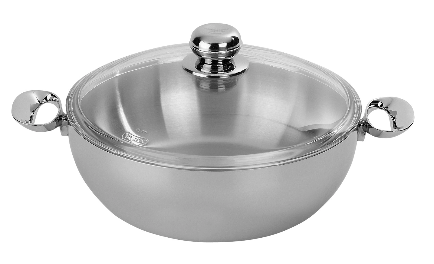 Dm apollo 7 cocotte conique avec couvercle en verre 24 cm