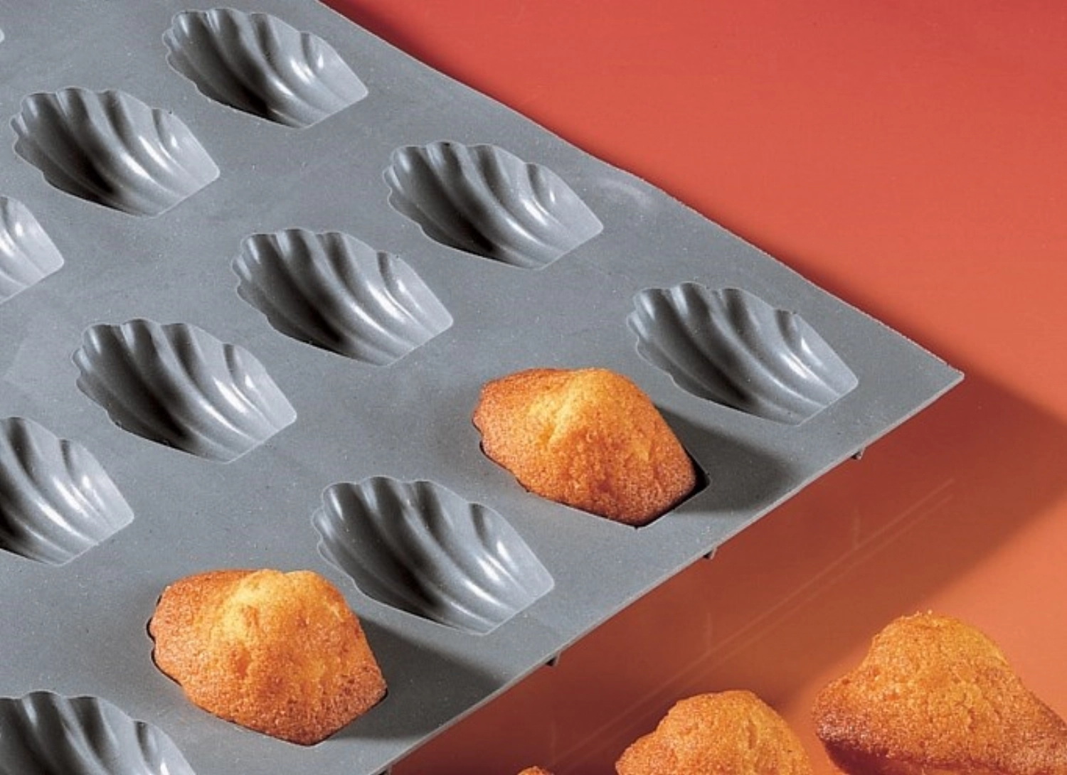 Elastomoule Backform für 8 Madeleines