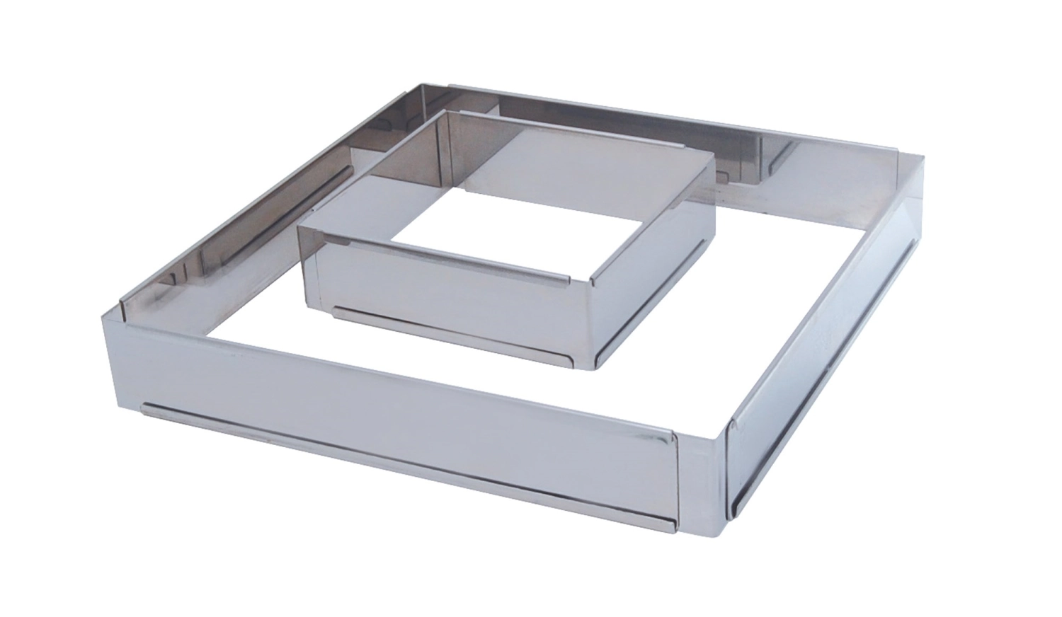 Cadre inox extensible 30x30x5 jusque 57x57x5