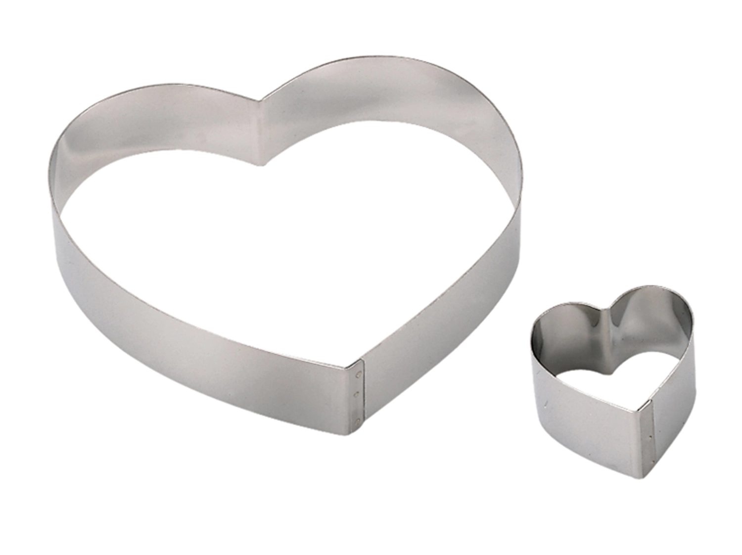 Cercle inox coeur ø 14cm ht 4cm