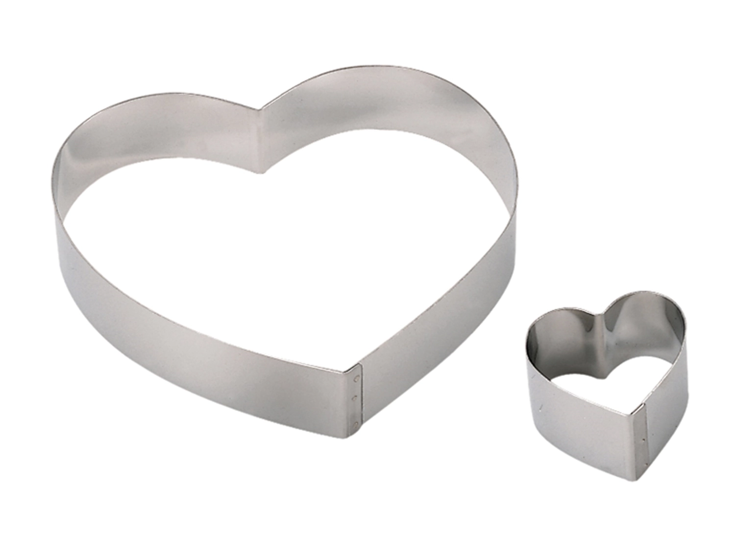 Cercle inox coeur ø 16cm ht 4cm