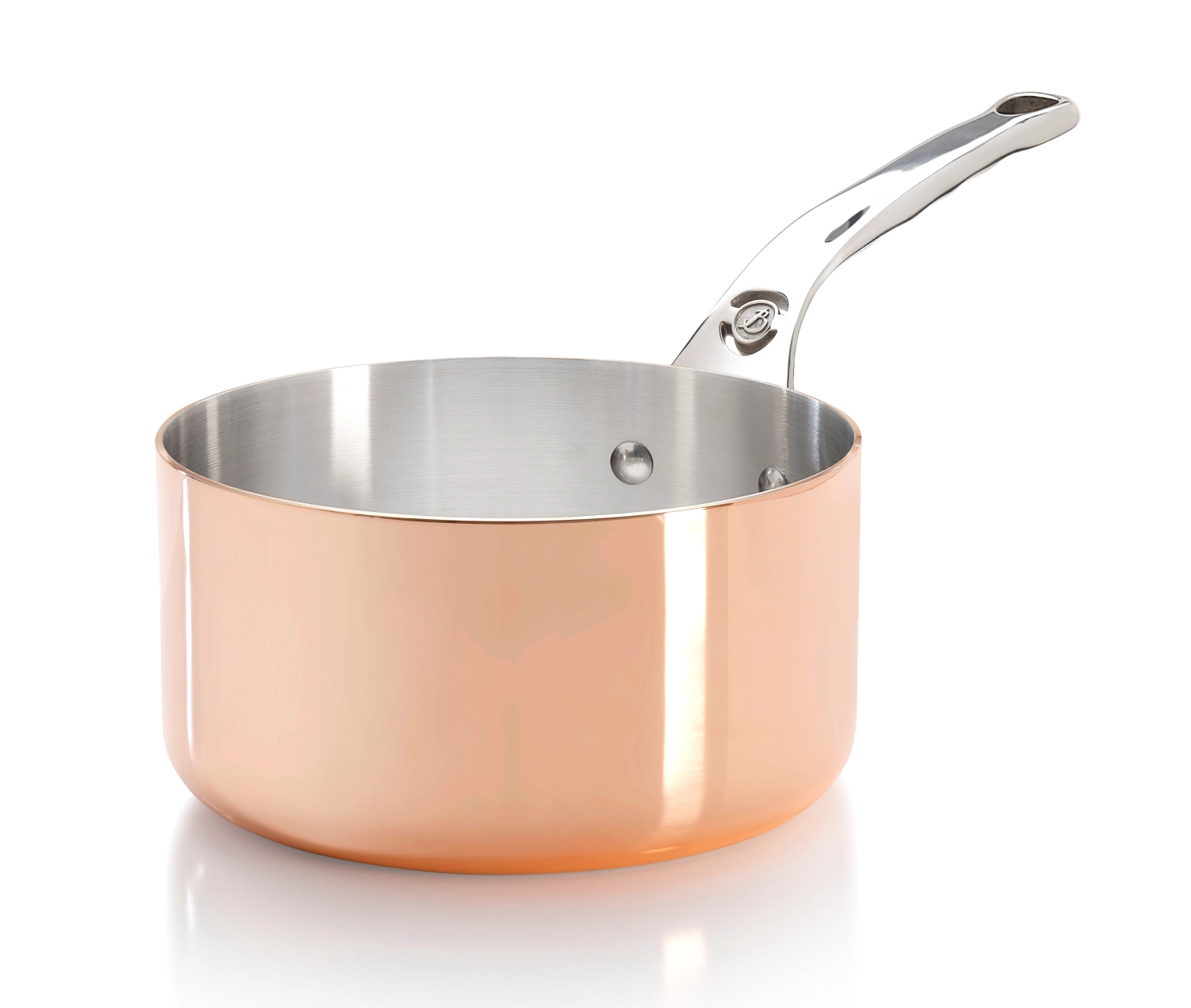 Prima matera casserole à manche cuivreacier inox ø16cm