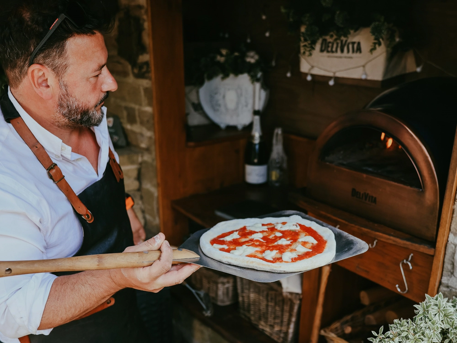 Pelle à pizza courte