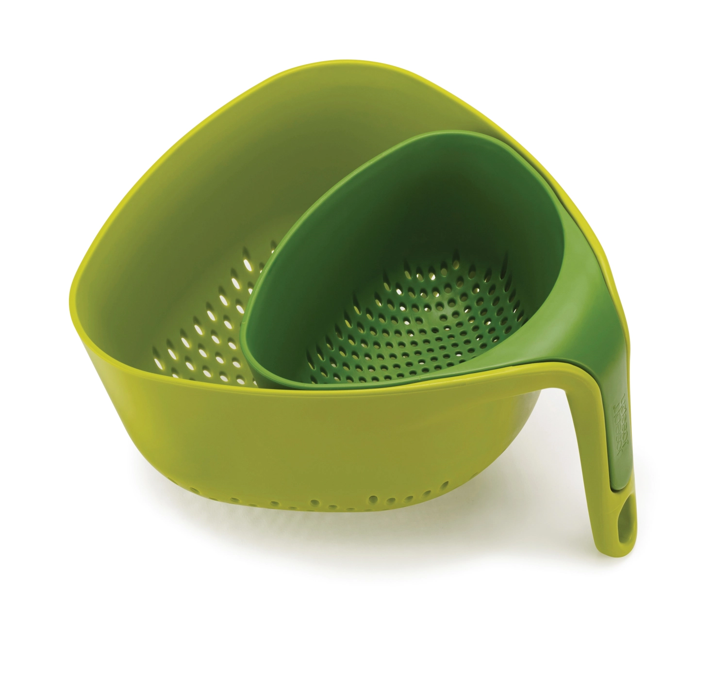 Joseph joseph set de 2 passoires emboitables plastique vert